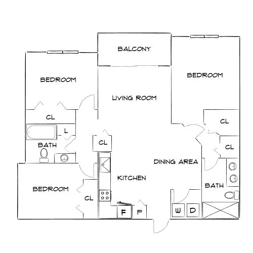Design 3A floor plan
