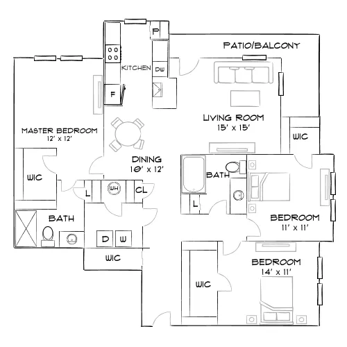 Sorrel - Jacksonville, FL - Furnished Diagram