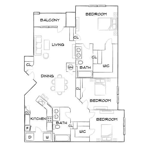 Verandahs of Brighton Bay - St. Petersburg, FL - Furnished Diagram