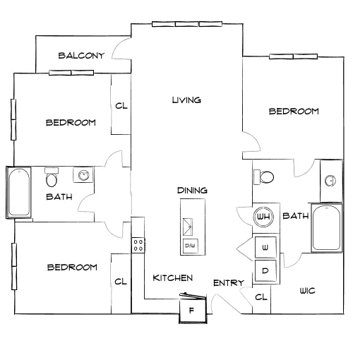 The Anson - Nashville, TN - Diagram