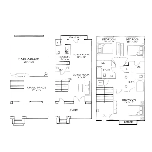 Vineyards at Paseo Del Sol – Temecula, CA – Floor Plan Diagram