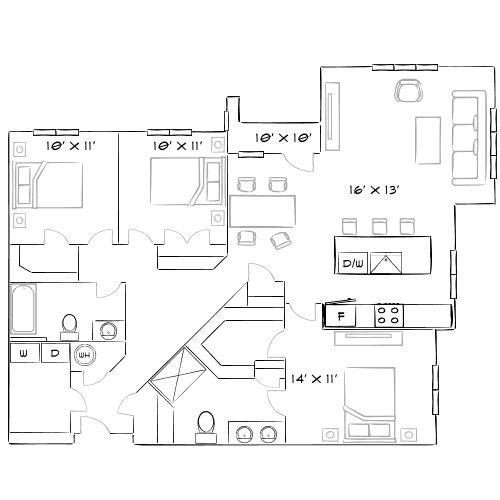 Pine and Parker - Parker, CO - Diagram