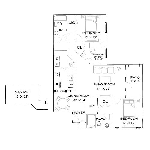 Preston Reserve Apartments - Cary, NC - Diagram