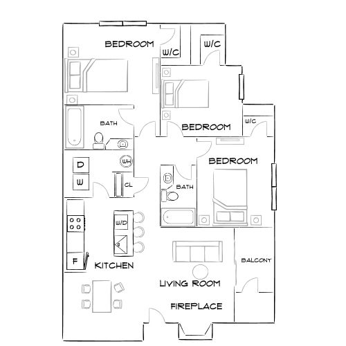 Windsor Falls - Raleigh, NC - Furnished Diagram