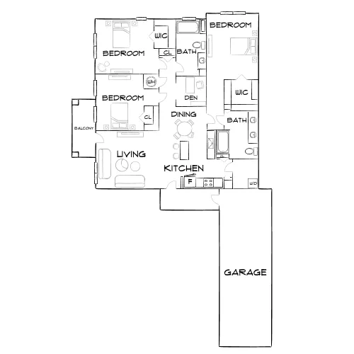 Eterno Pompano Beach - Pompano Beach, FL - Furnished Diagram