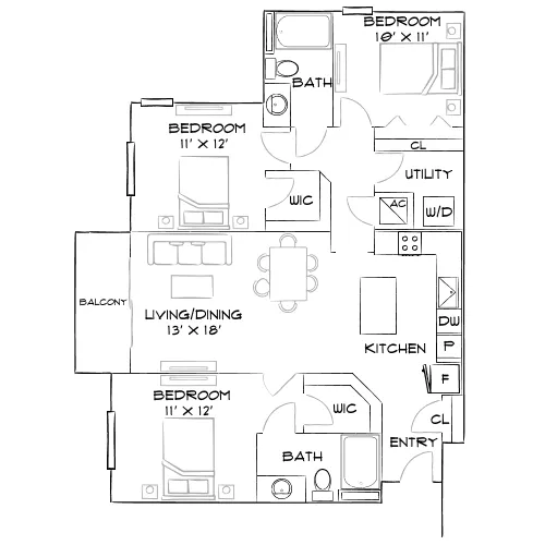 Oceanside Lantana - Lantana, FL - Furnished Diagram