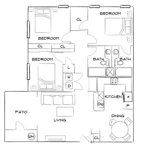 Lassalle Place – Moreno Valley, CA - Floor Plan Diagram