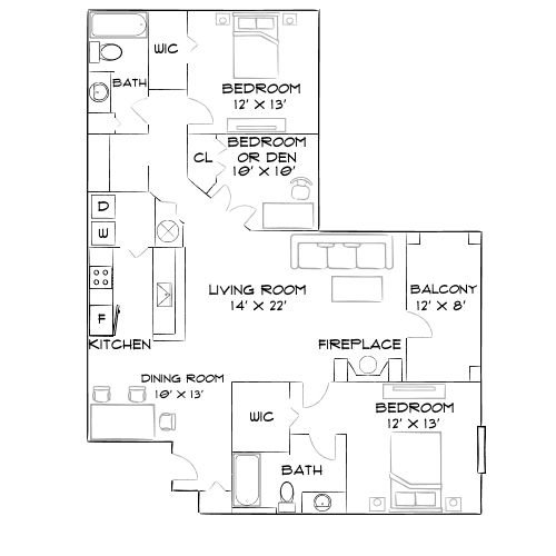 Preston Reserve Apartments - Cary, NC - Diagram