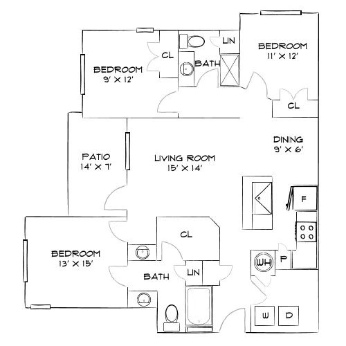 Crestview at Apex Apartments - Apex, NC - Diagram
