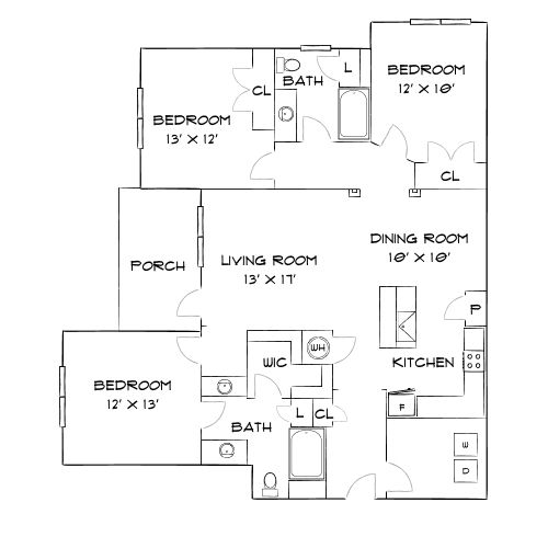Villages at Raleigh Beach - Raleigh, NC - Diagram