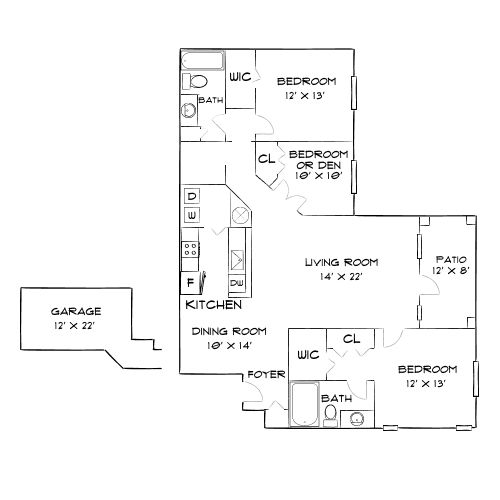 Preston Reserve Apartments - Cary, NC - Diagram