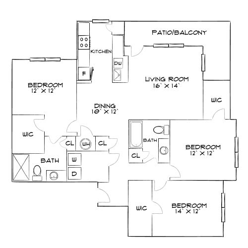Design 3A floor plan