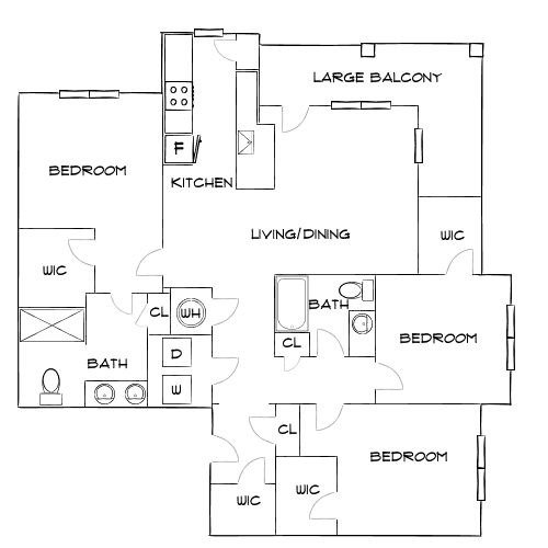 Design 3A floor plan