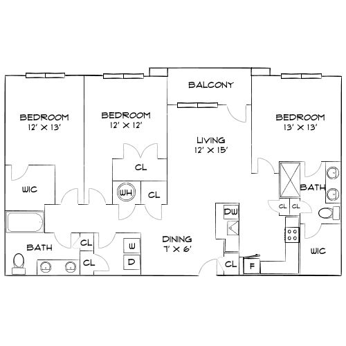 Design 3A floor plan