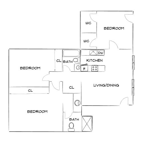 Palms Apartments - San Diego, CA - Diagram