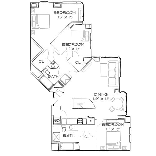 Elevate – Cambridge, MA – Floor Plan Diagram