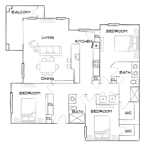 Zerzura - Las Vegas, NV - Furnished Diagram