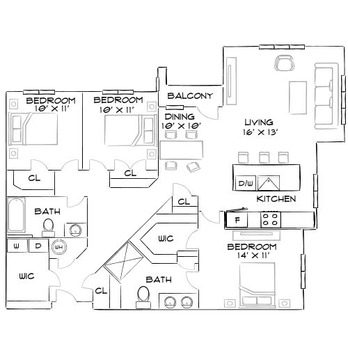 Pine and Parker - Parker, CO - Diagram