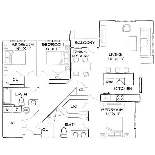 Pine and Parker - Parker, CO - Diagram