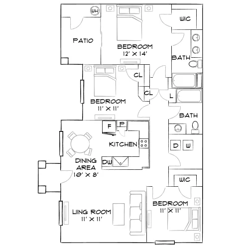 Union - Las Vegas, NV - Furnished Diagram