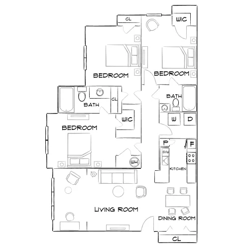 Sable Brookfield - Greenville, SC - Furnished Diagram