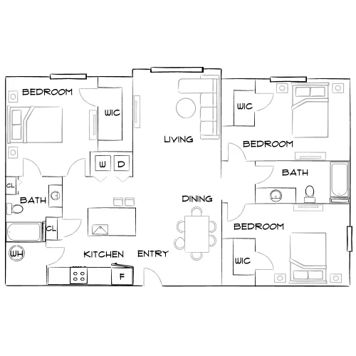 Citi Lakes - Orlando, FL - Furnished Diagram