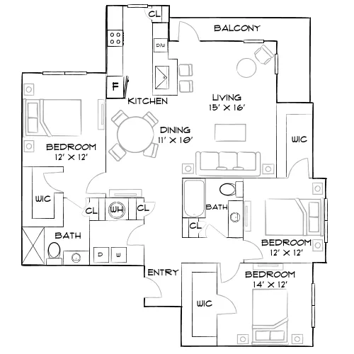 Luxe Lakewood Ranch - Bradenton, FL - Furnished Diagram