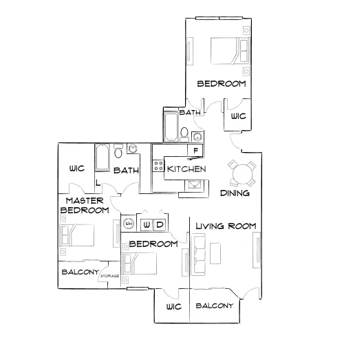 Bay Club - Jacksonville, FL - Furnished Diagram