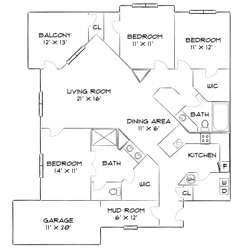 Timucuan Lakeside - Jacksonville, FL - Diagram
