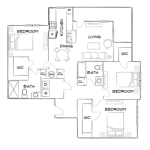 Lux at Sorrel - Jacksonville, FL - Furnished Diagram