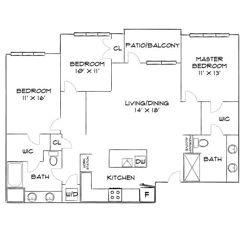 Design 3B20 floor plan
