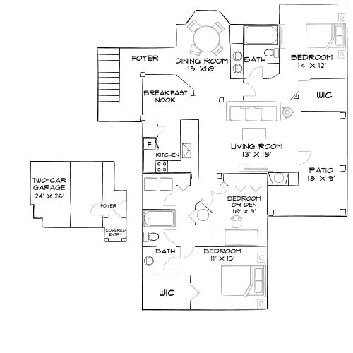 Preston Reserve Apartments - Cary, NC - Diagram