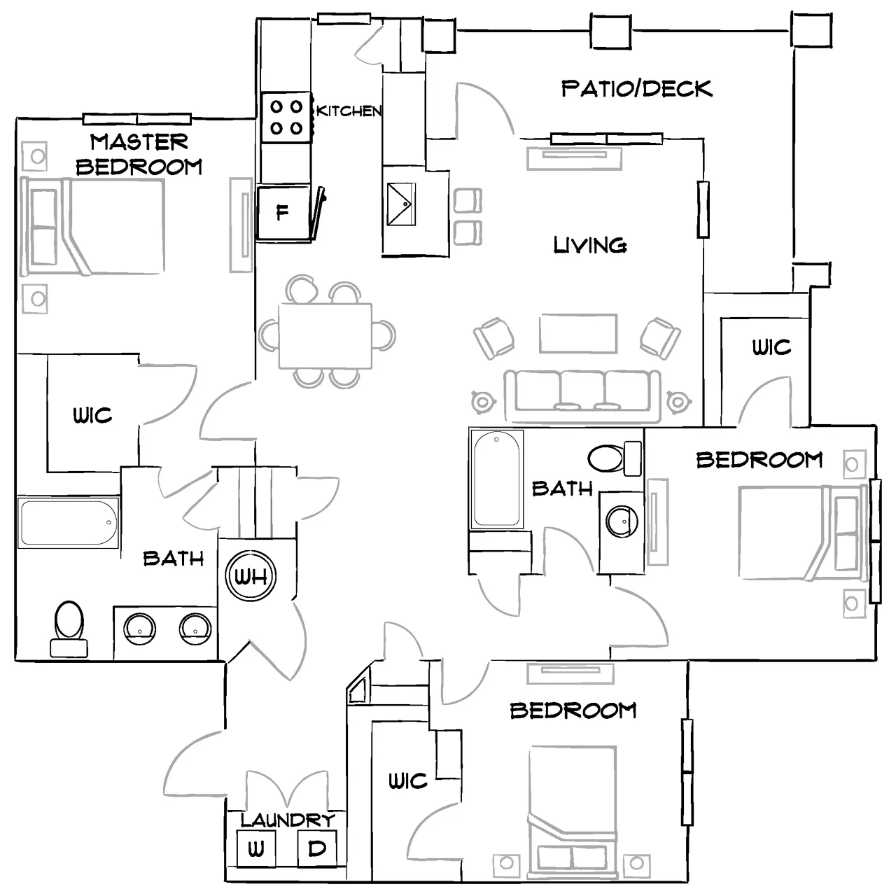 Brea Wendell Falls - Wendell, NC - Furnished Diagram