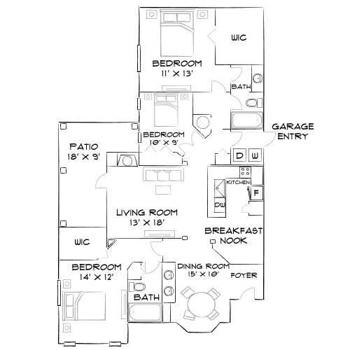Preston Reserve Apartments - Cary, NC - Diagram