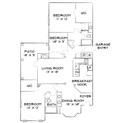 Preston Reserve Apartments - Cary, NC - Diagram