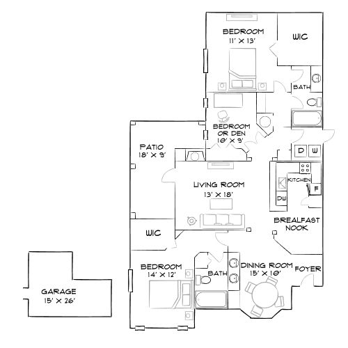 Preston Reserve Apartments - Cary, NC - Diagram