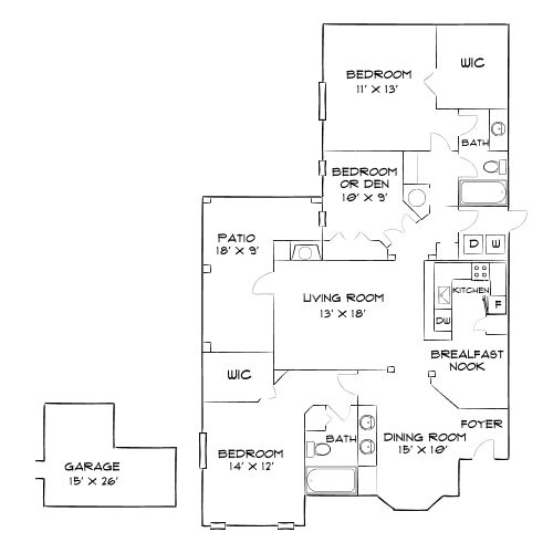 Preston Reserve Apartments - Cary, NC - Diagram
