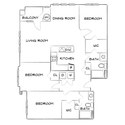 Wesley Village - Charlotte, NC - Diagram