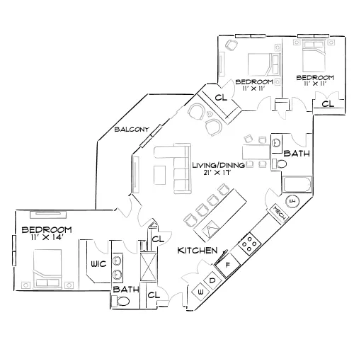 Grant Row Lofts - Thornton, CO - Diagram
