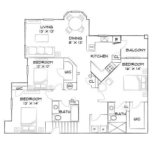Luxe Lakewood Ranch - Bradenton, FL - Furnished Diagram