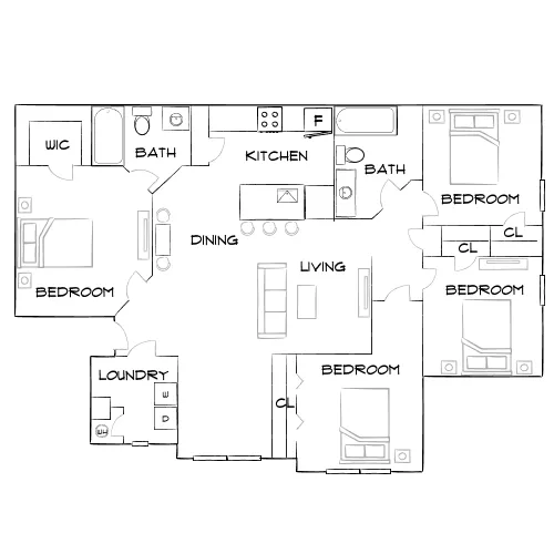 The Terraces at Lake Mary - Lake Mary, FL - Furnished Diagram