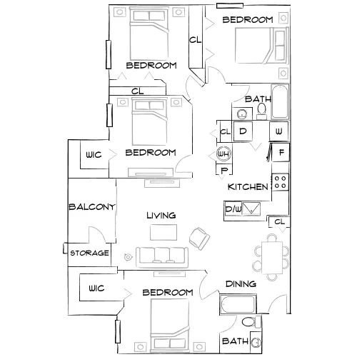 Indigo West - Orlando, FL - Furnished Diagram