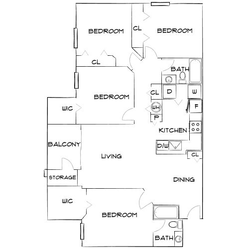 Design 4A floor plan