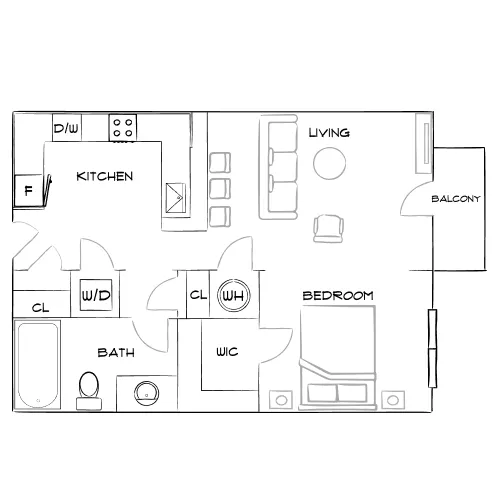 Retreat at Lenox Village - Nashville, TN - Furnished Diagram