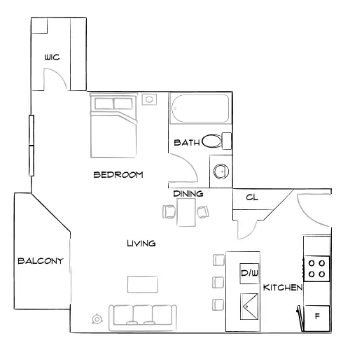 Arden Vue - Decatur, GA - Furnished Diagram