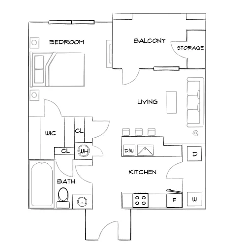 The Brooke - Atlanta, GA - Furnished Diagram