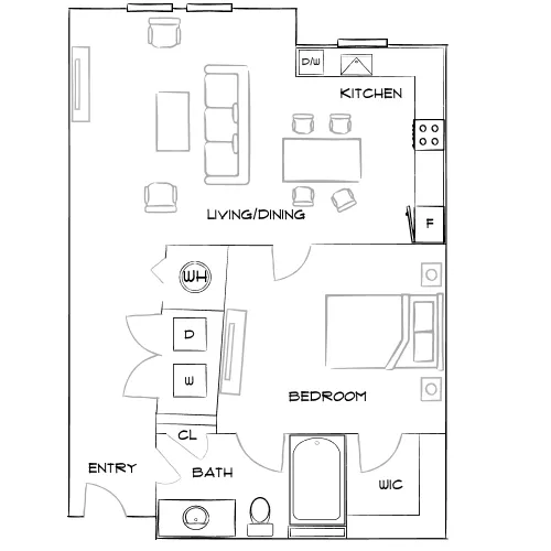 Addison at South Tryon - Charlotte, NC - Furnished Diagram