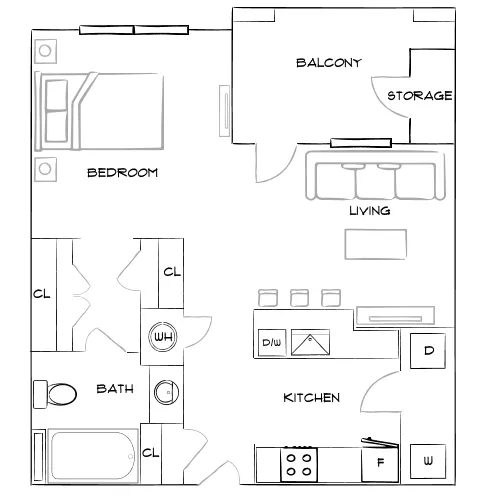 The Brooke - Atlanta, GA - Furnished Diagram