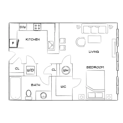 Lenox Village Town Center - Nashville, TN - Furnished Diagram