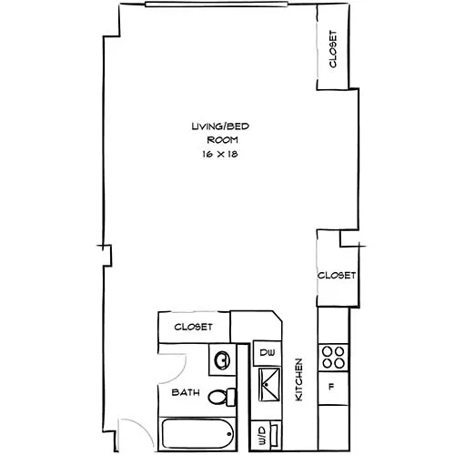 Flamingo South Beach - Miami, FL - Drexel B Floor Plan